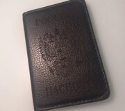 Обложка на паспорт из настоящей кожи на паспорт